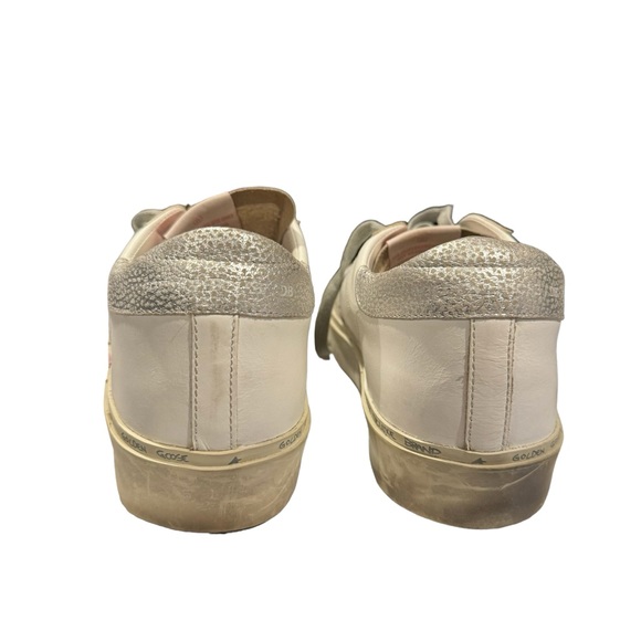 * Rare Golden Goose Hi Star Leather Trainers Floral Size 41 - Picture 10 of 13